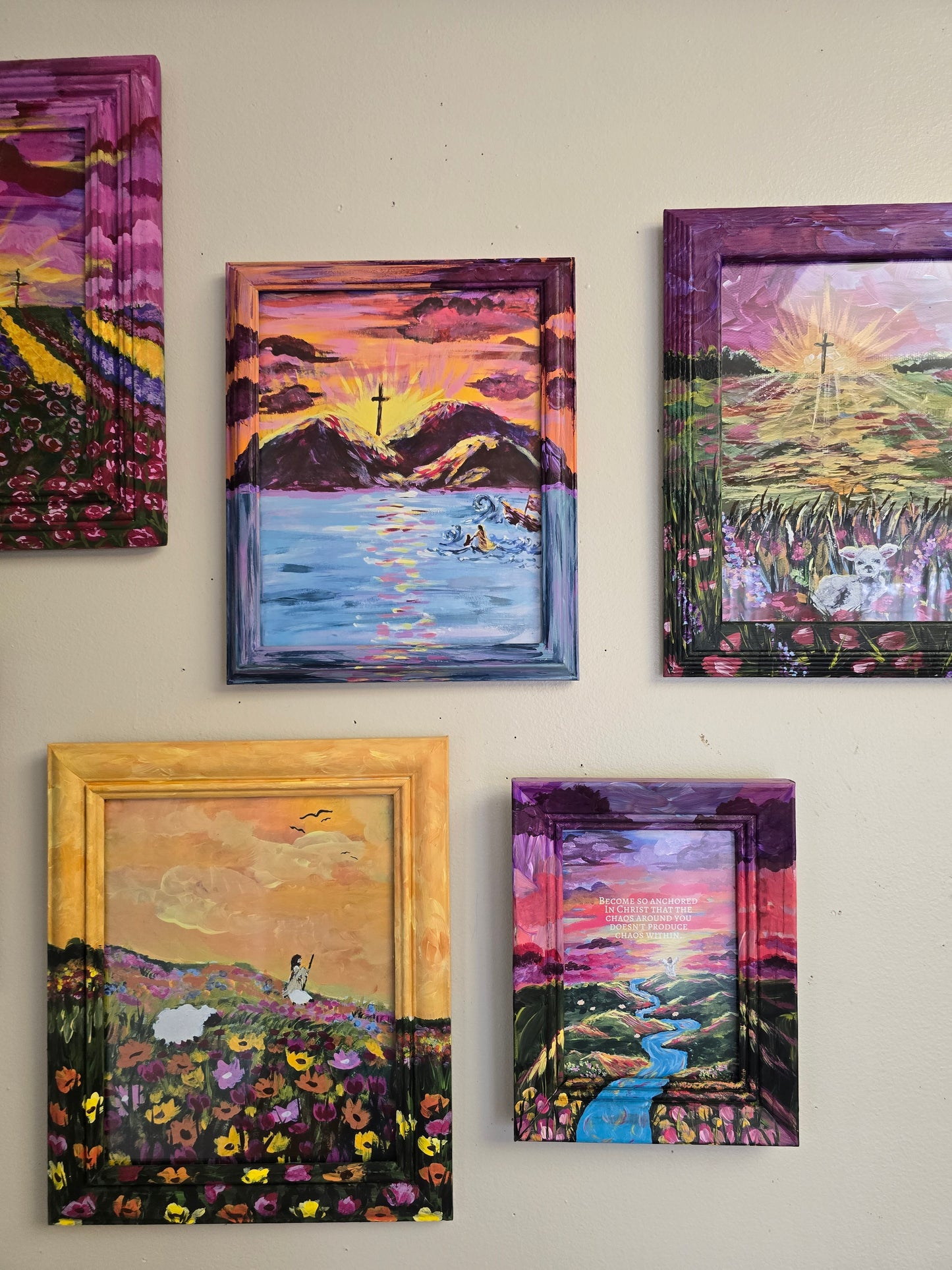 This Is The Way. Print Inside Original Painted Wooden Frame.