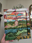 9.5x11.5in River Of Blessings. Print Inside Original Painted Frame.