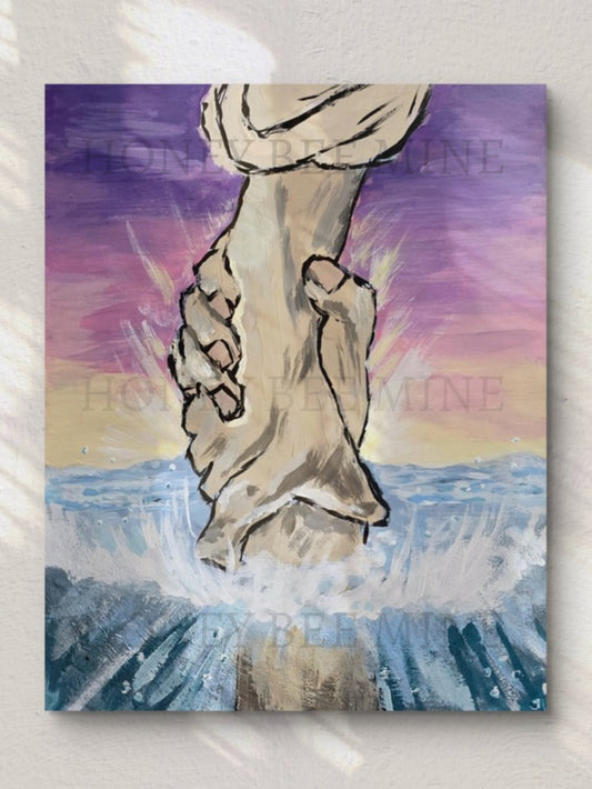 Do Not Fear, I Will Help You. Satin Art Print.