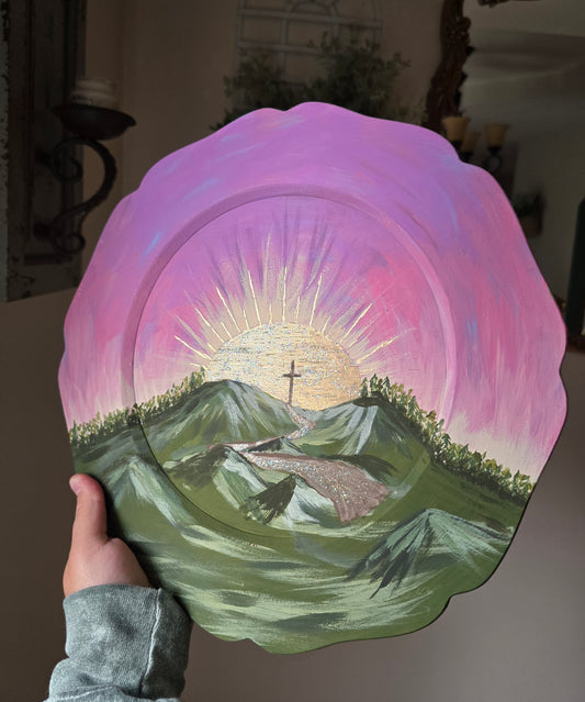 Jesus is The Way, The Truth, The Light. Original painting.