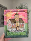 9.5x11.5in But Thanks Be To God. Print Inside Original Painted Frame.