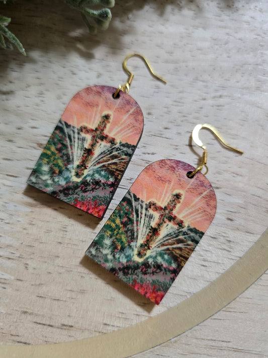 He Is Alive. Artwork Earrings.