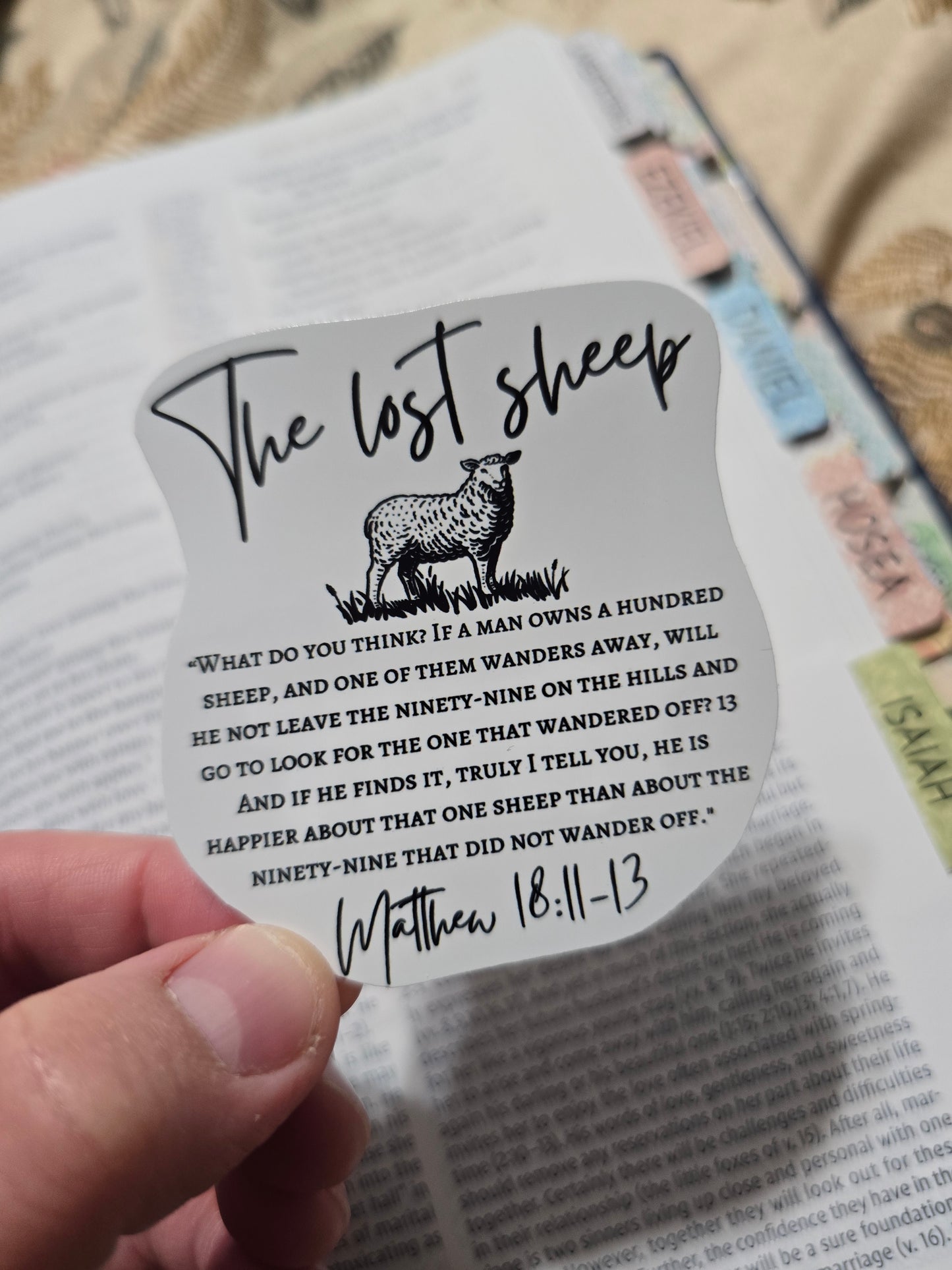 The Lost Sheep. Artwork Vinyl Waterproof Sticker.