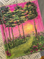 14x17in. He Will Never Leave You. Original Painted Canvas Artwork.