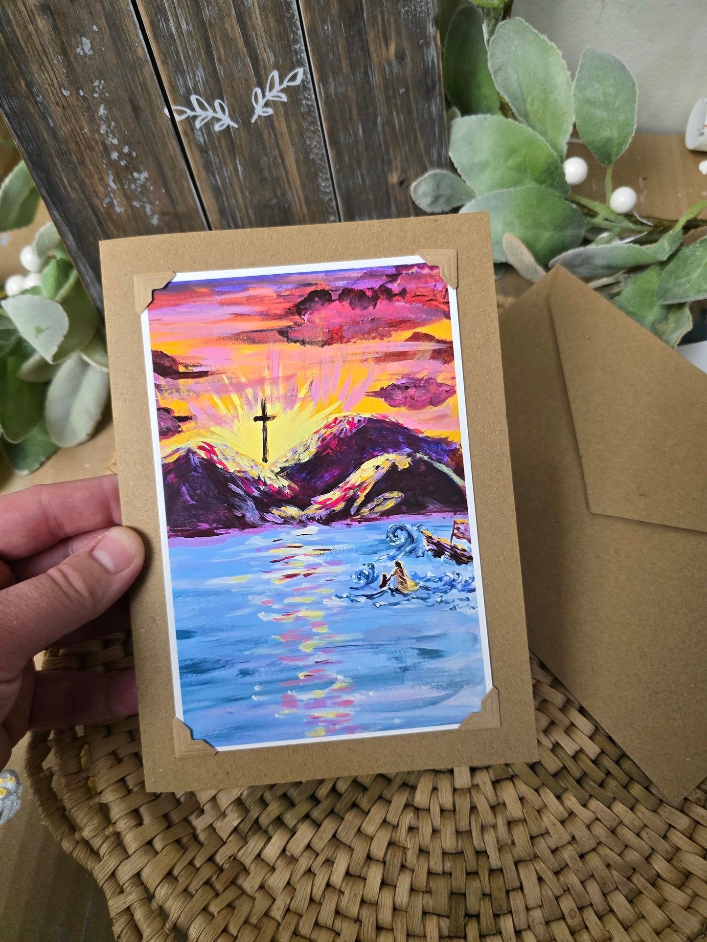 Don't Be Afraid. Handmade Artwork Greeting Card