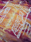 The Gates of Heaven. Original Art. Oval Panel Canvas