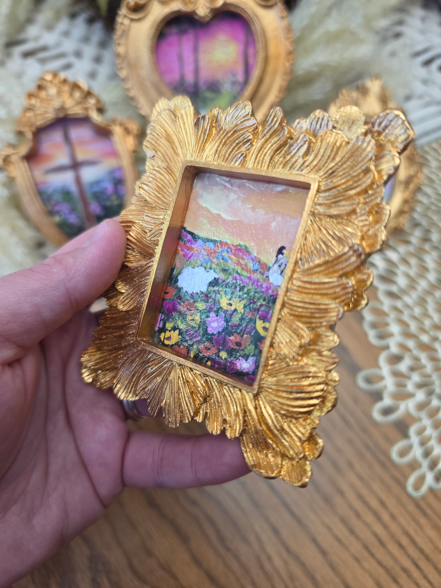 Mini Ornate Framed Artwork Magnet Bundle.