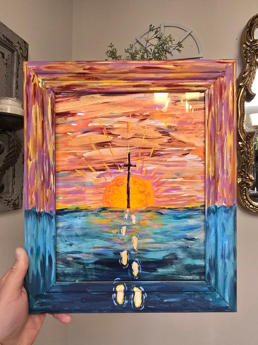 10.5x12.5 Selfless. Print Inside Painted Frame.