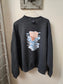 Size Unisex XL. Jesus Walks on Water Heather Charcoal Grey Crewneck Sweatshirt.