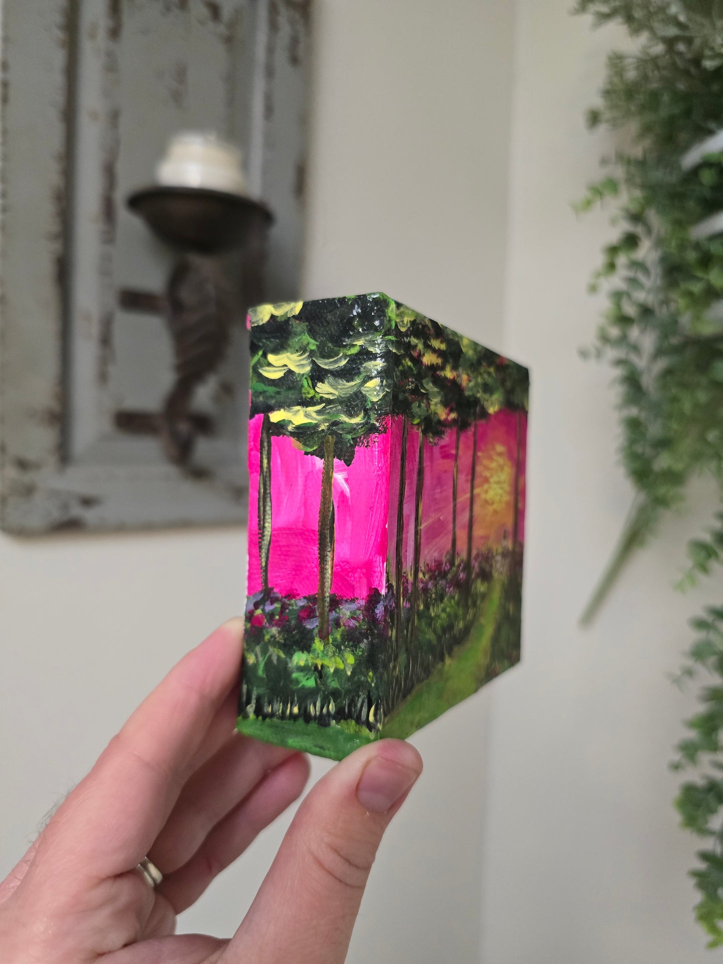 He Will Never Leave You. Wrapped Canvas Mini Textured  Art Print.