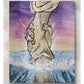 Mini Golden Painted Framed, Textured Artwork Magnet. READ DESCRIPTION.