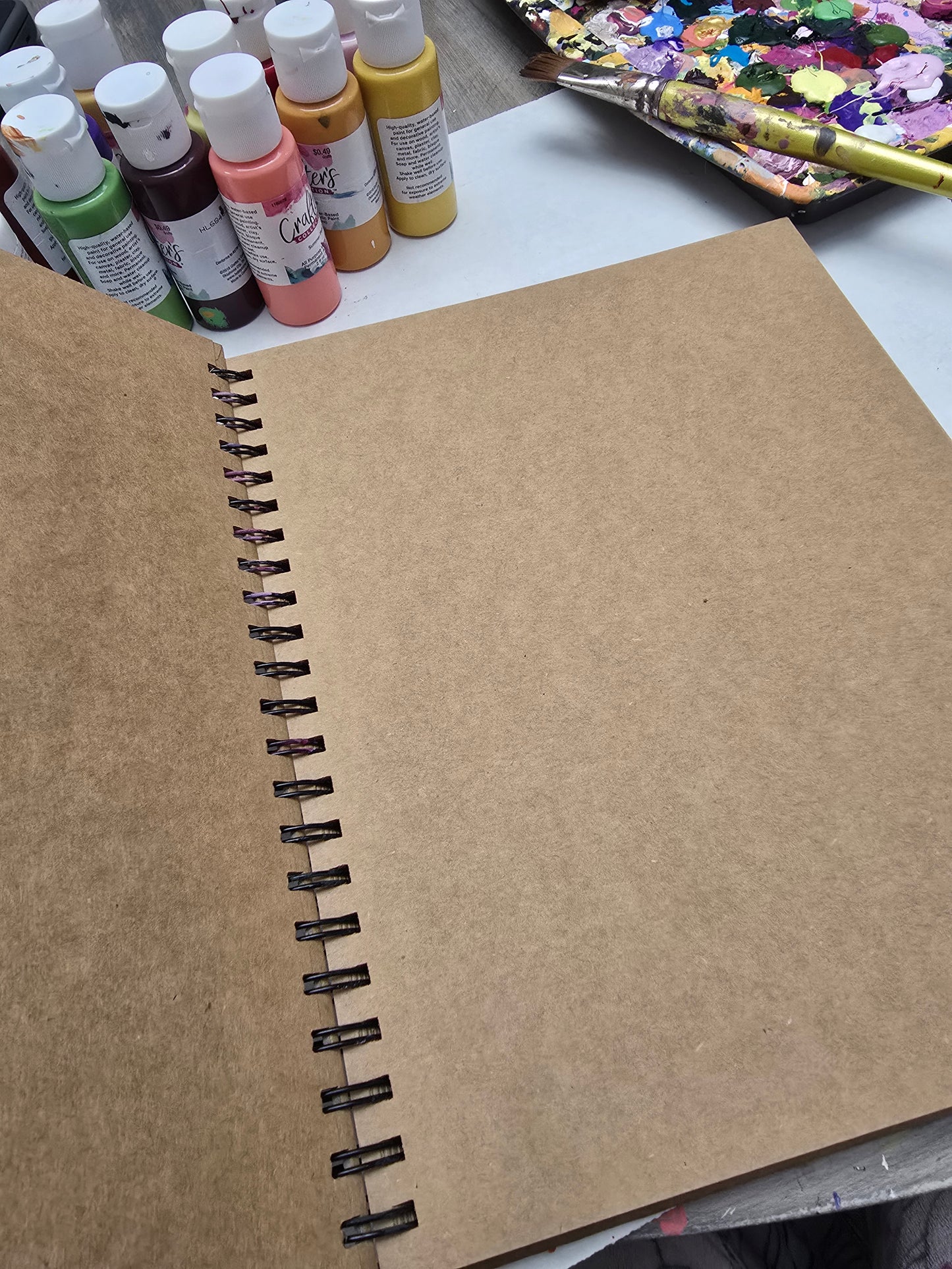 9.5x12in Hardcover Custom Hand Painted Photo Album/Scrapbook/Journal