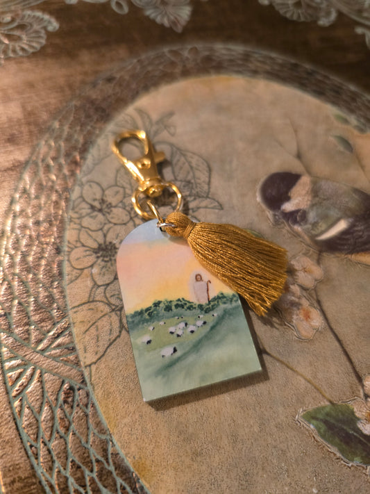 The Lord is My Shepherd Artwork Keychain.