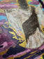 13x14in Jesus Is Coming In The Clouds. Original Painted Art. Canvas Inside Wooden Frame.