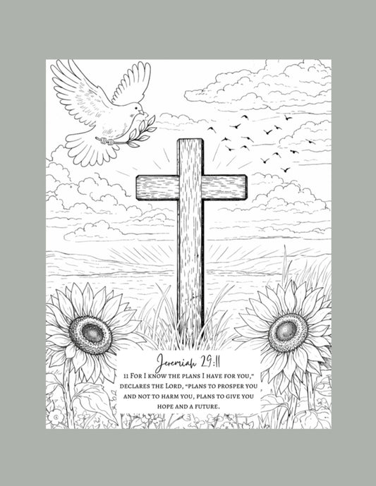 For I Know The Plans Individual Coloring Page.