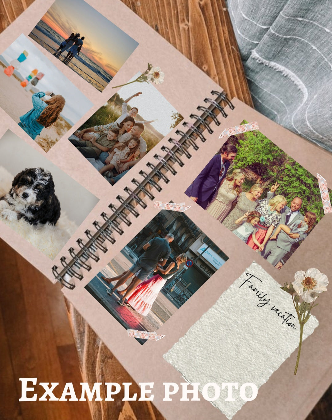 9.5x12in Hardcover Custom Hand Painted Photo Album/Scrapbook/Journal