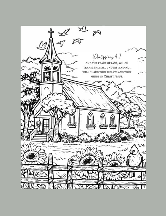 The Peace Of God Individual Coloring Page.