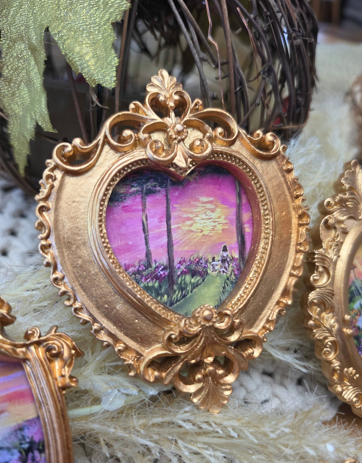 Mini Ornate Framed Artwork Magnet Bundle.