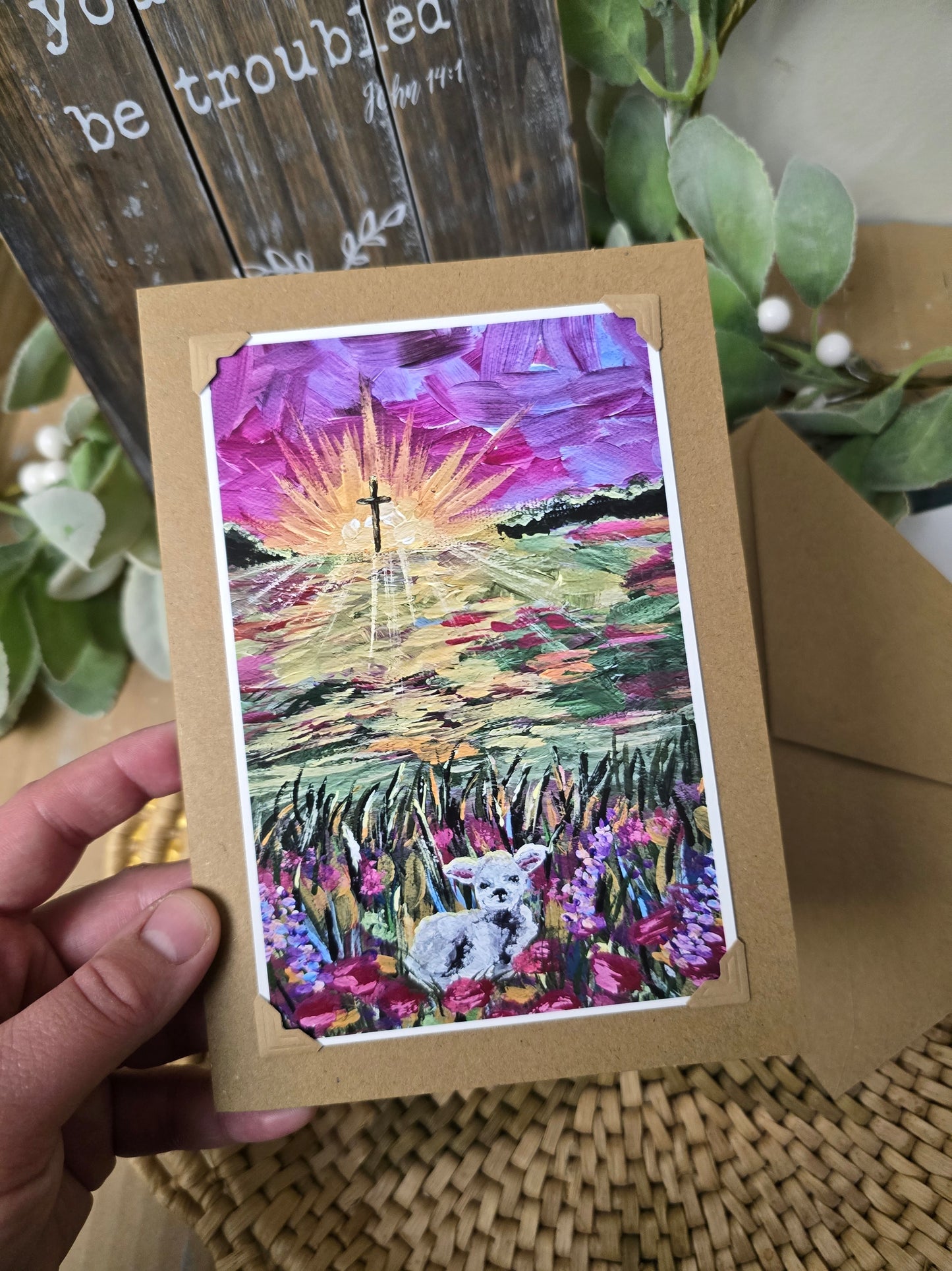 He Left The 99. Handmade Artwork Greeting Card