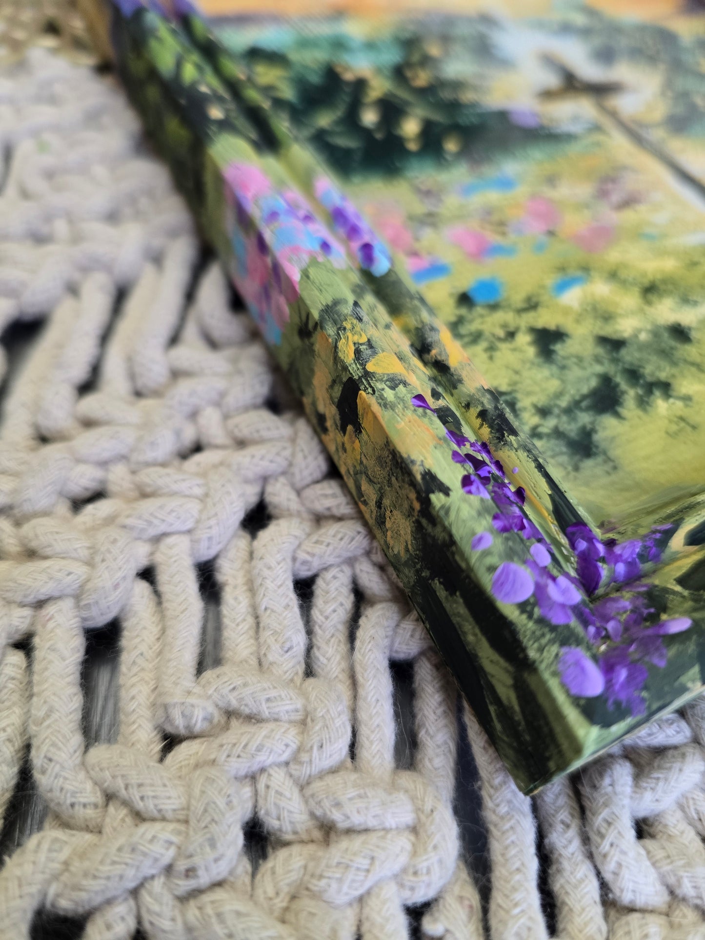 The Body Of Christ. Art Print Inside Painted Wooden Frame.