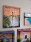 9.5x11in. The Word Of God Will Stand Forever. Print Inside Original Painted Frame.