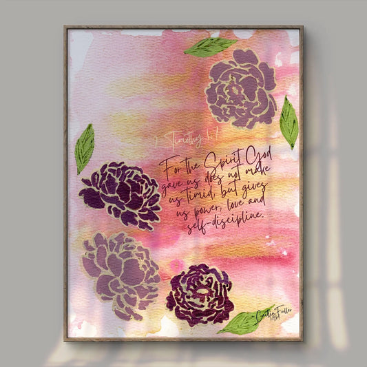 His Gives The Spirit Of Power, Love, and Self-discipline Honey Bee Mine