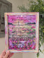 The Lord Is My Shepherd Hymn On HBM Artwork. Inside Hand Painted Frame.