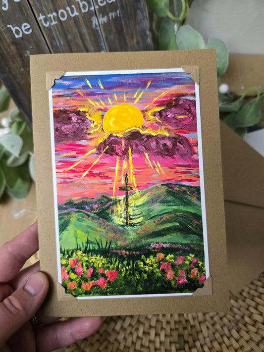 The Light Will Prevail. Handmade Artwork Greeting Card