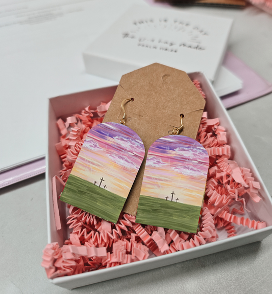 I Am The Light of the World Artwork Earrings.