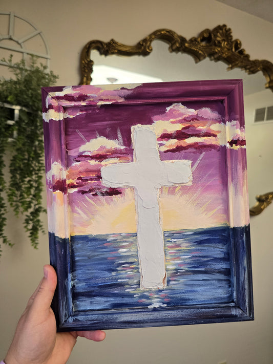 Ocean Sunrise.  Original Painting.