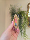 Mini Golden Painted Framed, Textured Artwork Magnet.