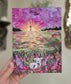 6x8in He Left The 99. Original Painted Canvas Artwork.