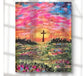Mini Golden Painted Framed, Textured Artwork Magnet. READ DESCRIPTION.