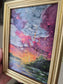 In My Weakness I Will Trust In Jesus. Canvas Inside Golden Painted Frame. (Read Description)