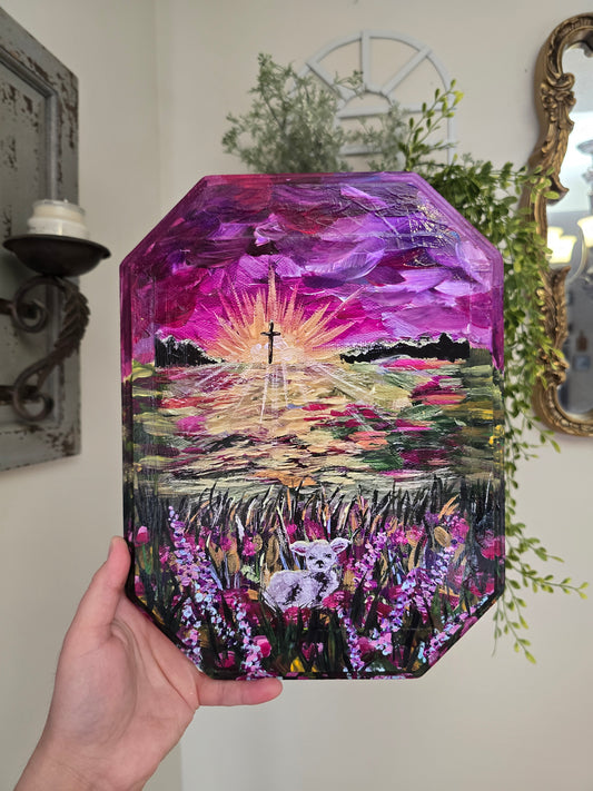 He Left The 99. Wooden Texturized Print . (Read Description)