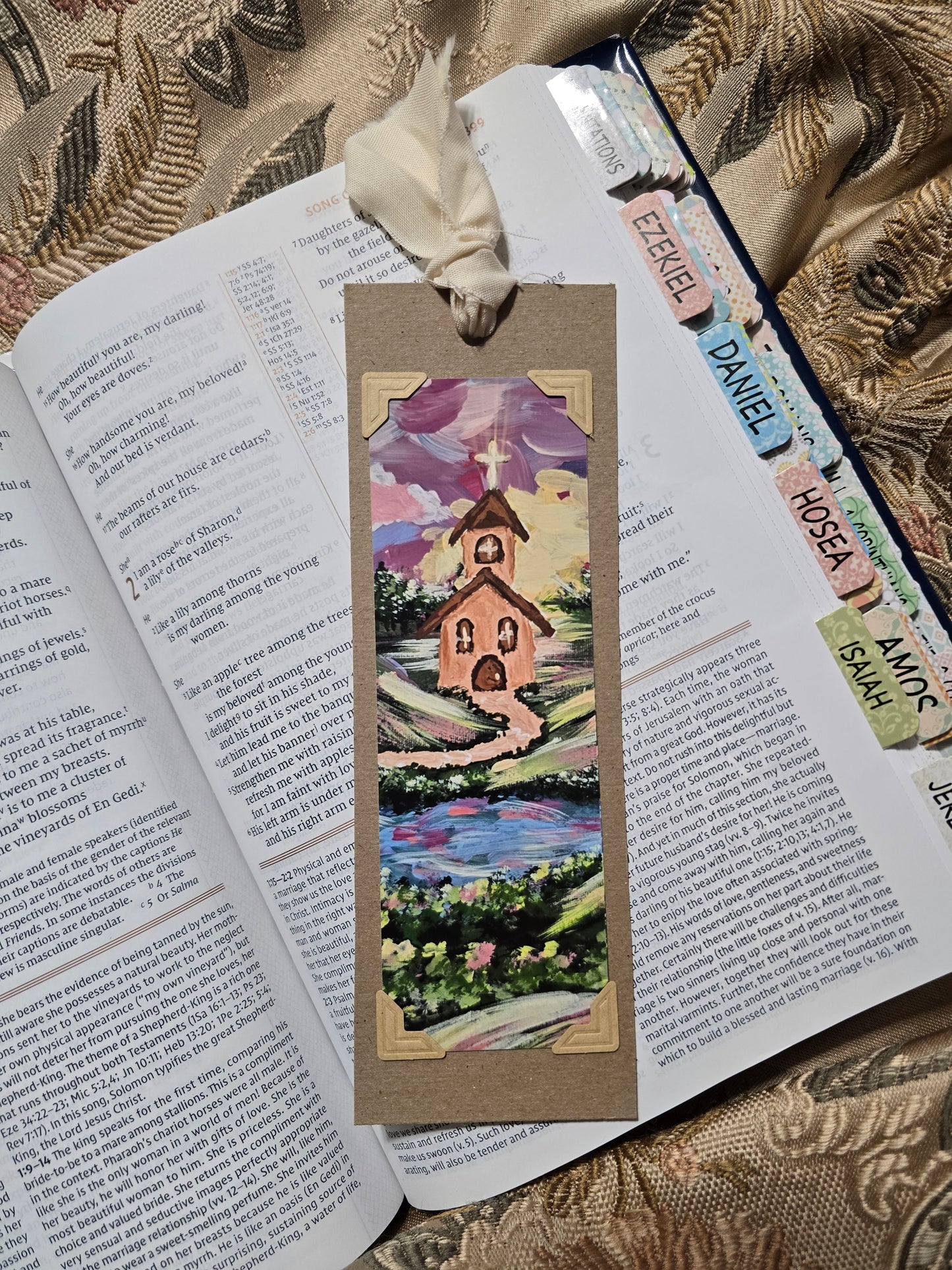 He Is With Us Where We Gather. Bookmark.