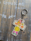 Jesus Loves Me Keychain. Hand Drawn By Brantley.