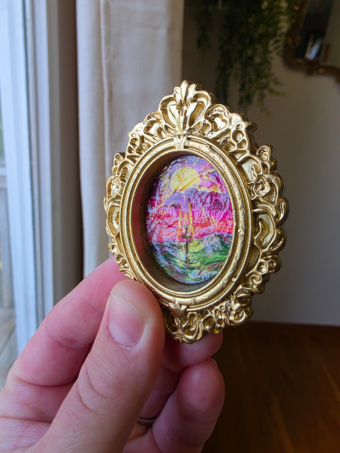 3 Piece Mini Framed Artwork Magnet Set.