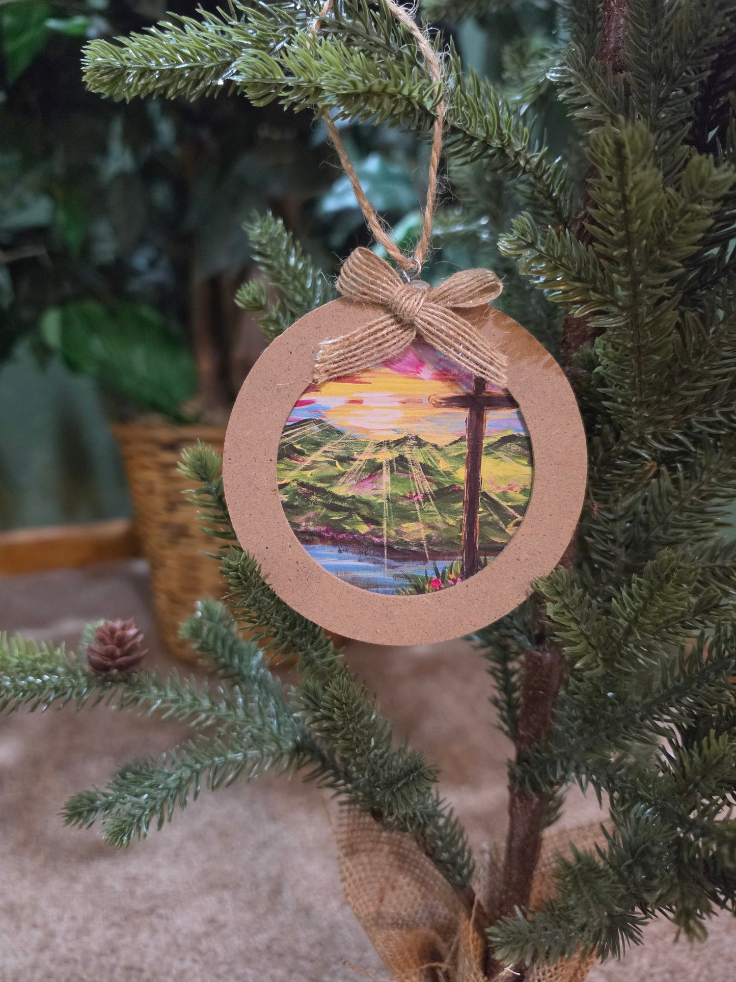 Root Yourself In Him & Watch The Transformation. Artwork Ornament.