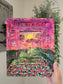 9x10in Sunrays Beaming Through The Clouds. Print Inside Original Painted Frame.
