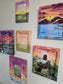 10x12in. In The Beginning, God Created The Heavens and The Earth. Print Inside Orignal Painted Wooden Frame.