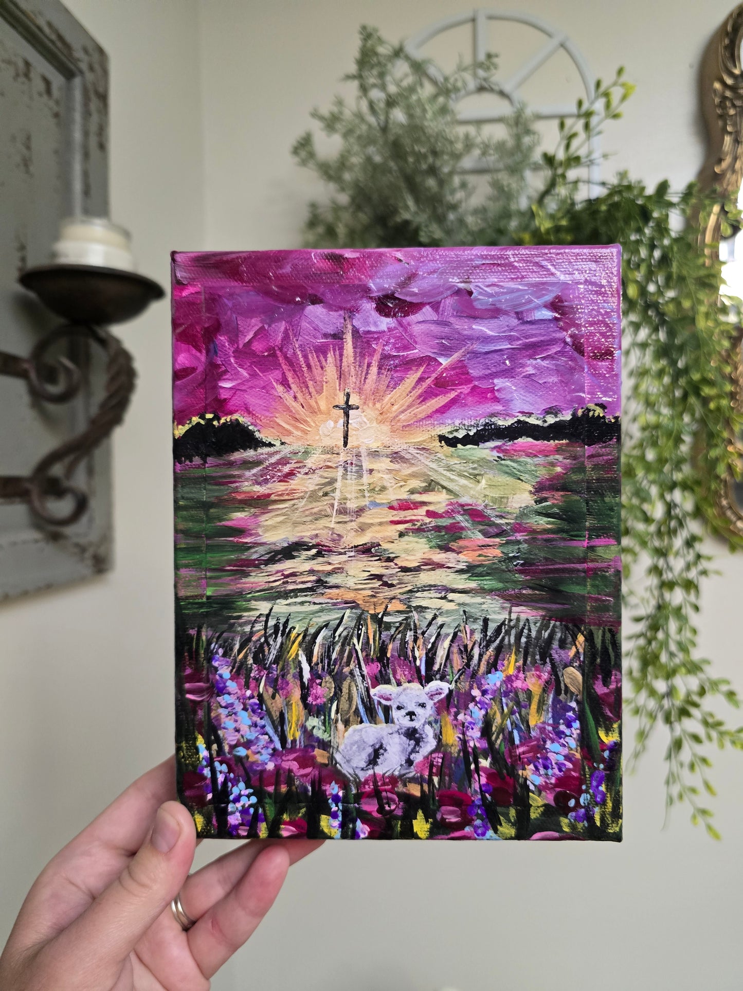 He Left The 99. Wrapped Canvas Textured  Art Print.