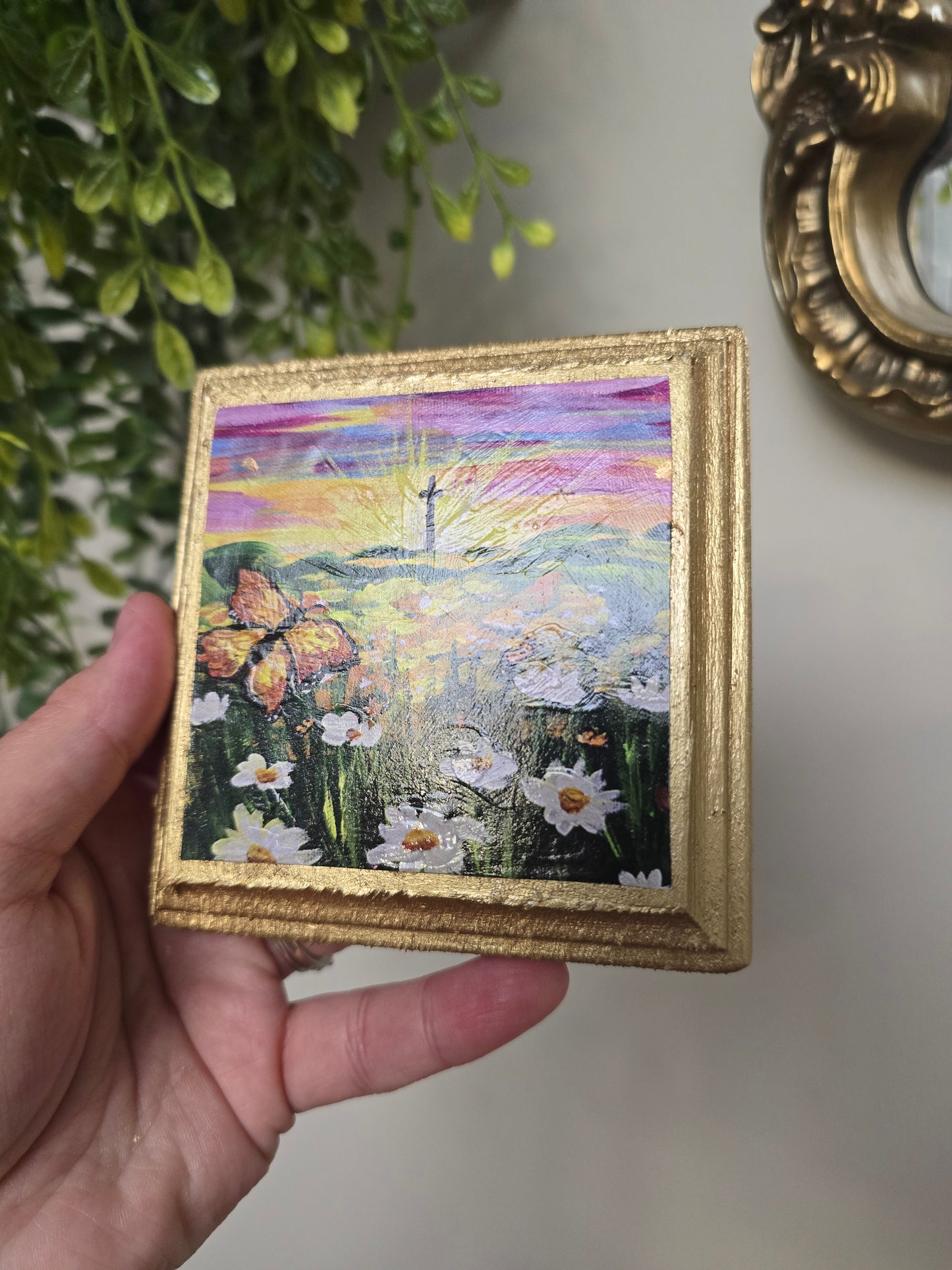 Be Transformed. Mini Textured Art Print.