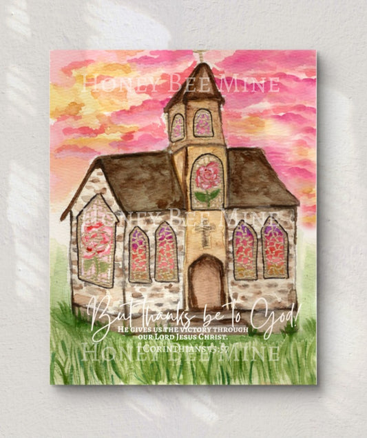 But Thanks Be To God. Art Print.