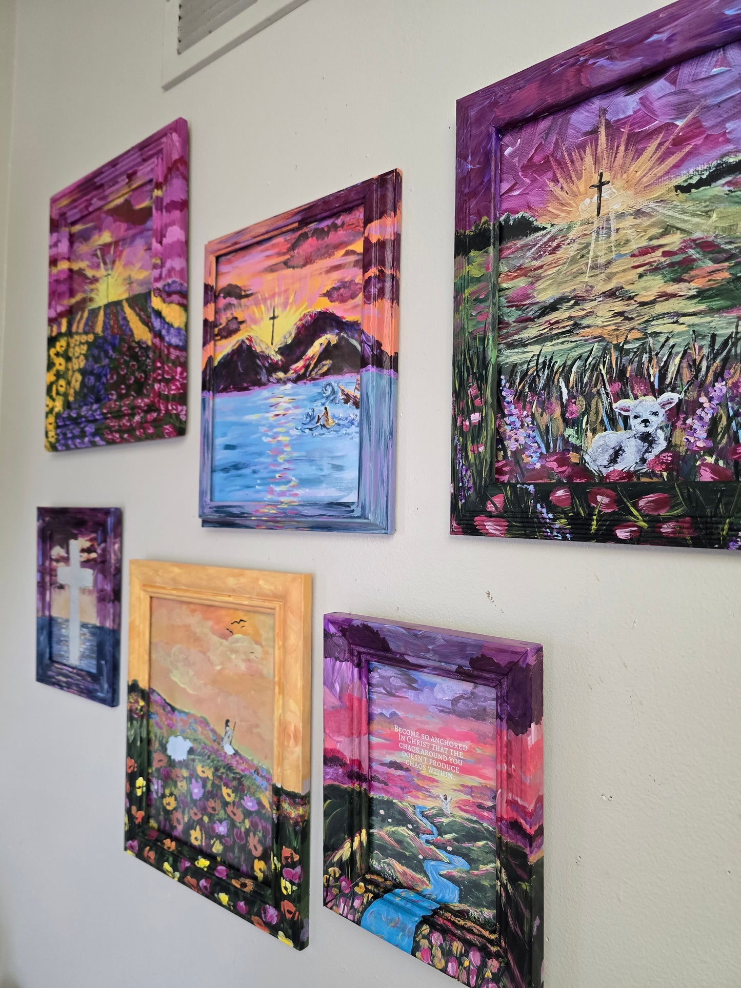 This Is The Way. Print Inside Original Painted Wooden Frame.