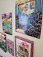 11x13in. River Of Blessings. Print Inside Orignal Painted Wooden Frame.