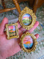 3 Piece Mini Framed Artwork Magnet Set.