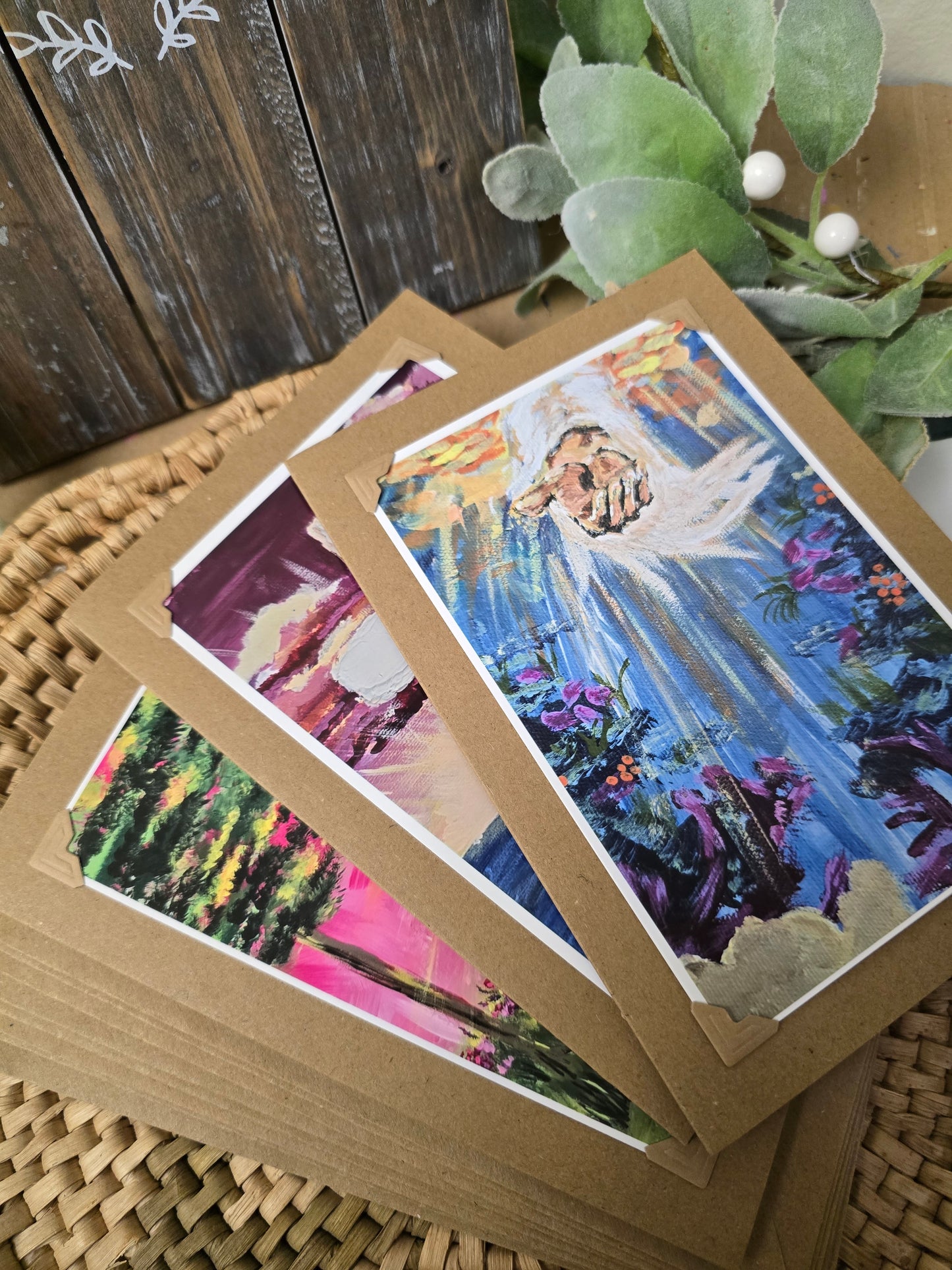 10 Pack. Handmade Artwork Greeting Cards.