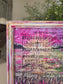 The Lord Is My Shepherd Hymn On HBM Artwork. Inside Hand Painted Frame.