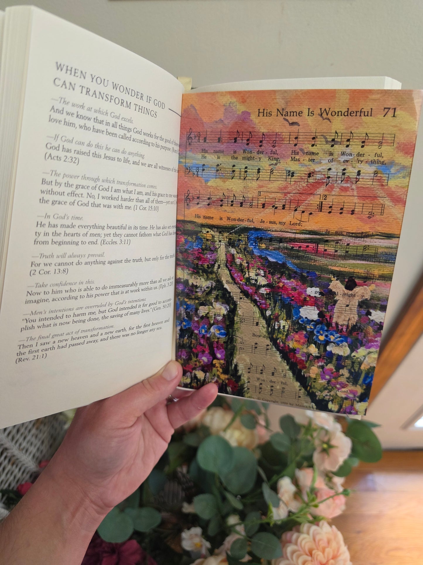 Set Your Mind On Things Above. Original 1975 Hymn with HBM Artwork Print.